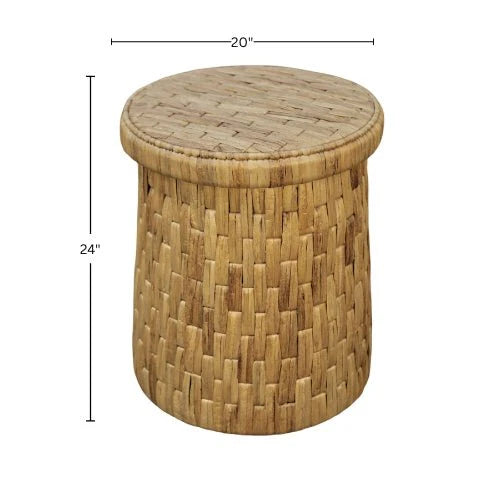 Palmetto Drum End Table