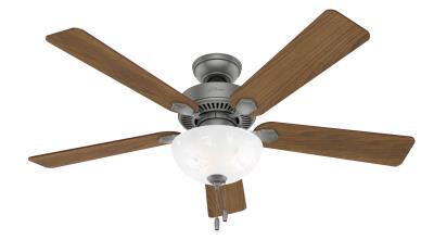 Simone 52" Nickel Ceiling Fan