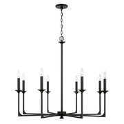 Black Iron 8 Light Chandelier