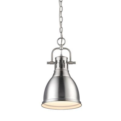 Dunbar Small Pewter Pendant Light