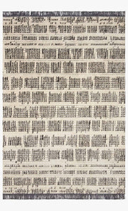 Alice Rug Cream/Charcoal Ticking