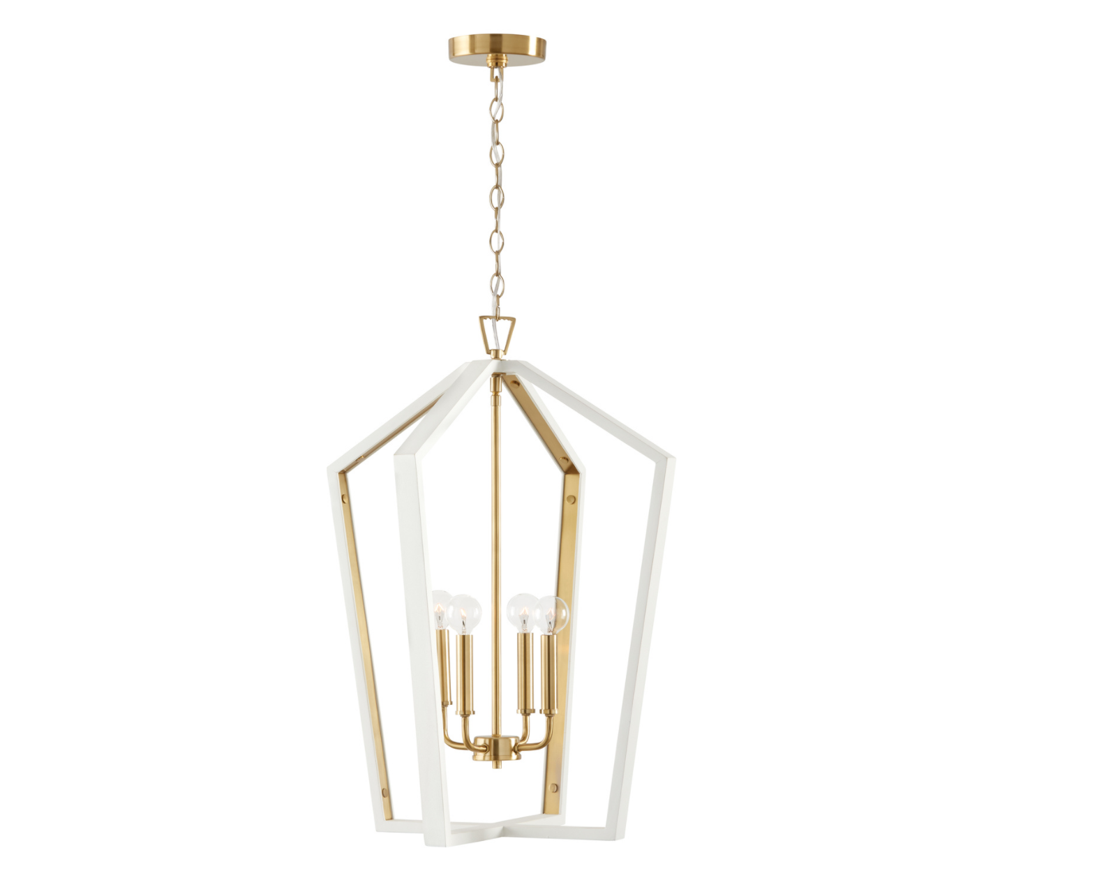 Liam 4 Light White Pendant