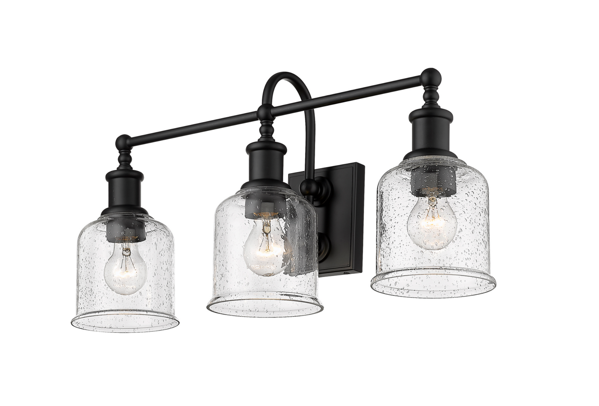 Elsie Matte Black Vanity Light