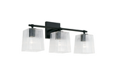 Sandra Matte Black Vanity Light