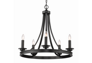 Dano 5 Light Black Chandelier