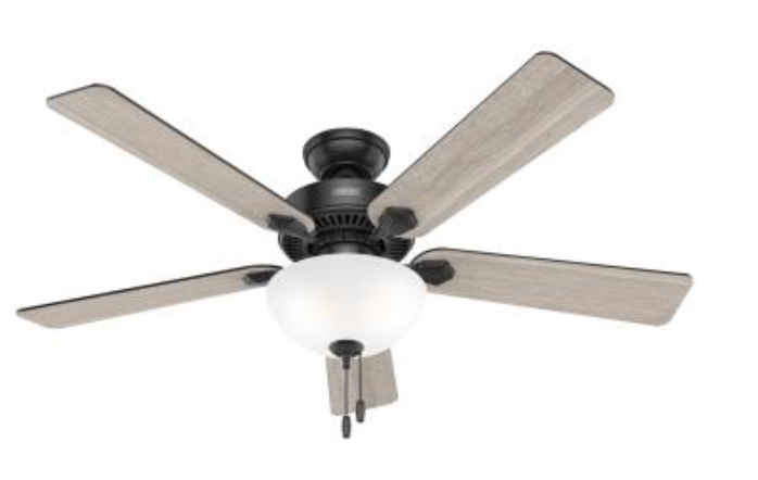 Simone 52" Black Ceiling Fan