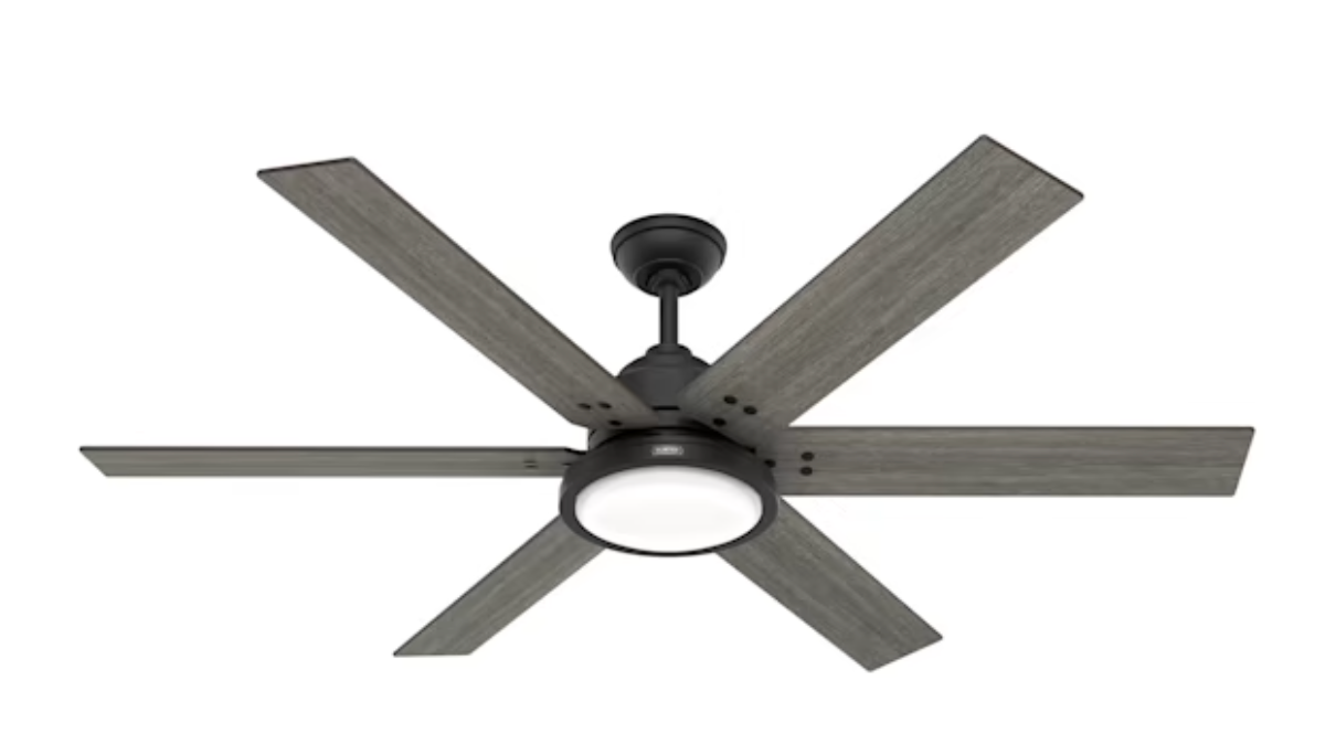 Warner 60" Ceiling Fan in Black