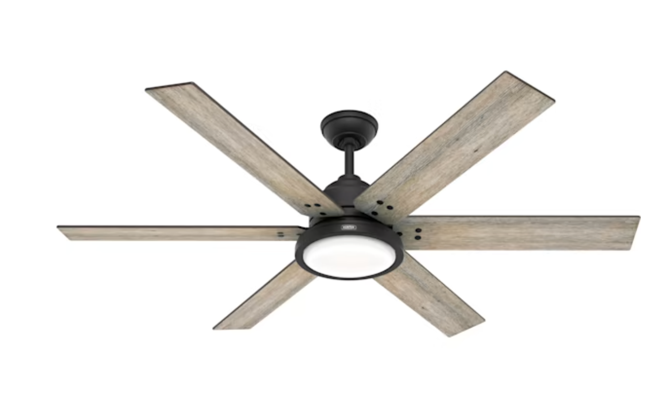 Warner 60" Ceiling Fan in Black