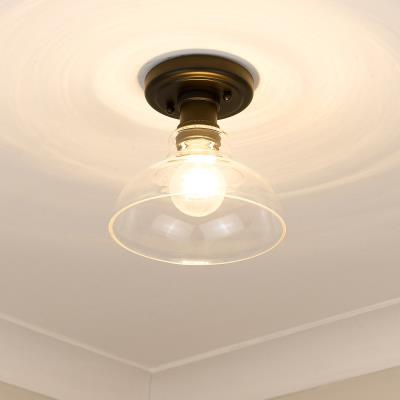 Craven Black Flush Mount Light